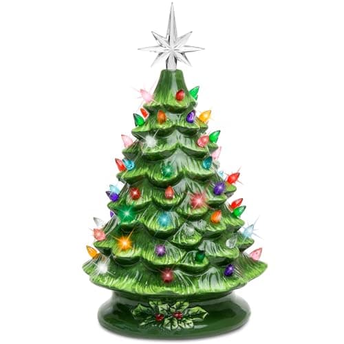 Best Choice Products 15in Ceramic Christmas Tree