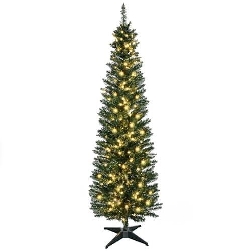 HOMCOM 6ft Slim Noble Fir
