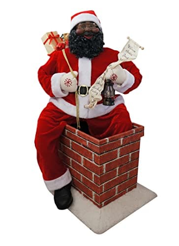 Fraser Hill Farm 48-in. Santa in the Chimney