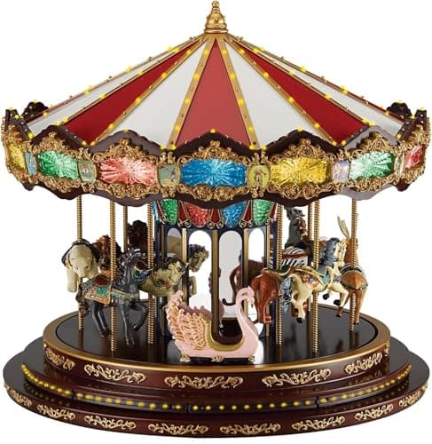 Mr. Christmas Marquee Deluxe Carousel, 15 Inch