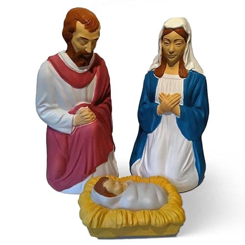 Union Products 3-Piece Lighted Nativity Set Blow Mold