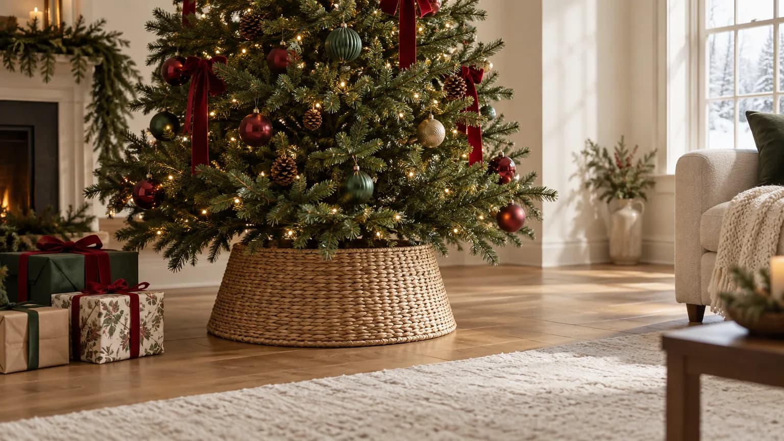 Best Christmas Tree Collars 2026: Woven, Wood, and Metal Picks