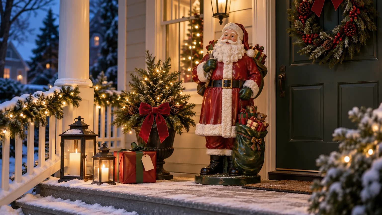 Best Life-Size Santa Claus Figures 2026: 3- to 6-Foot Santas for Porch and Entry