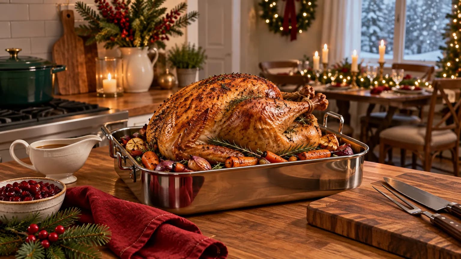 Best Roasting Pans for Christmas Dinner 2026: Premium Picks with Racks for Turkey, Prime Rib and Ham