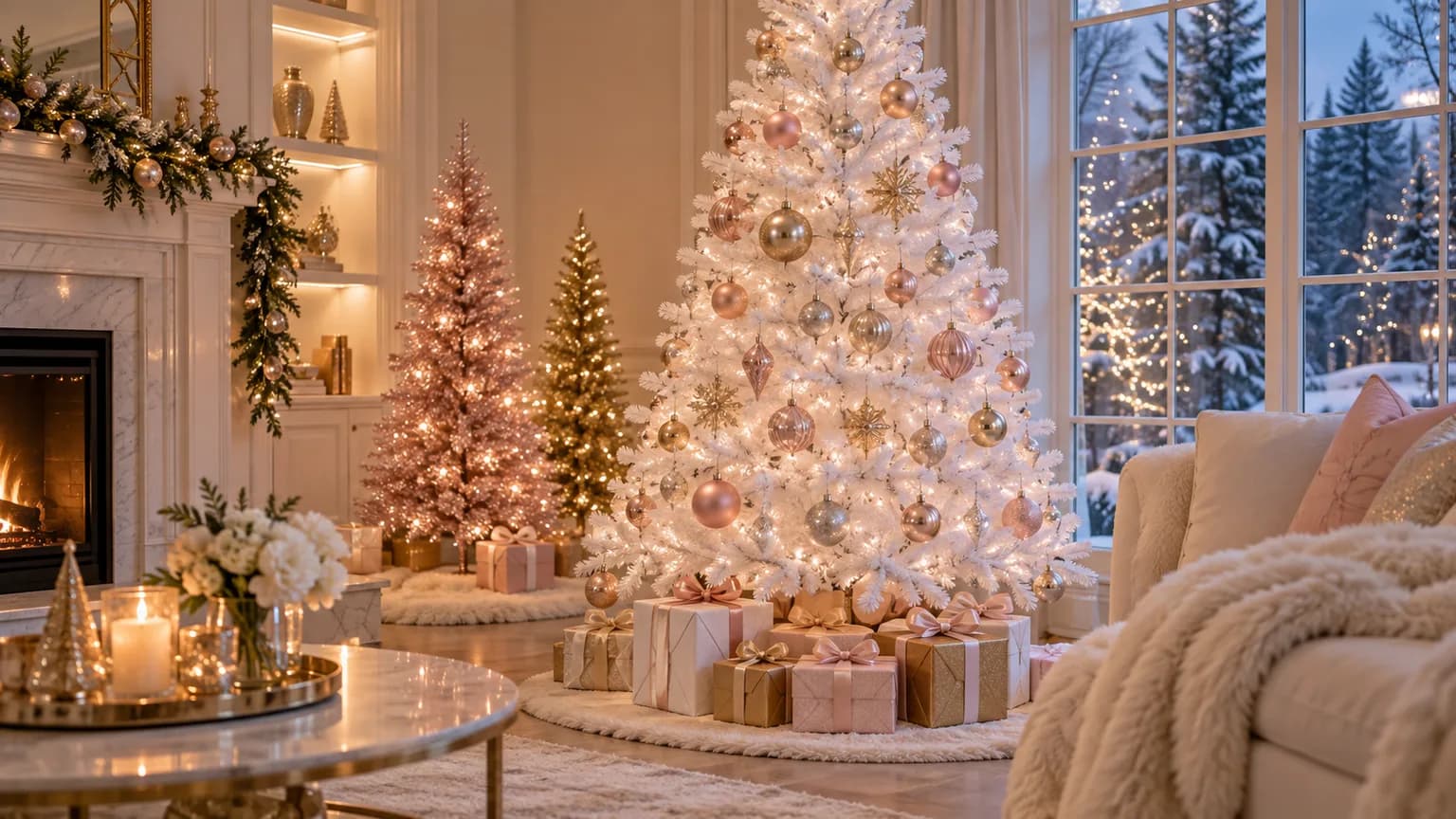 Best White and Colored Artificial Christmas Trees 2026: White, Pink, Gold, Silver and Black Picks