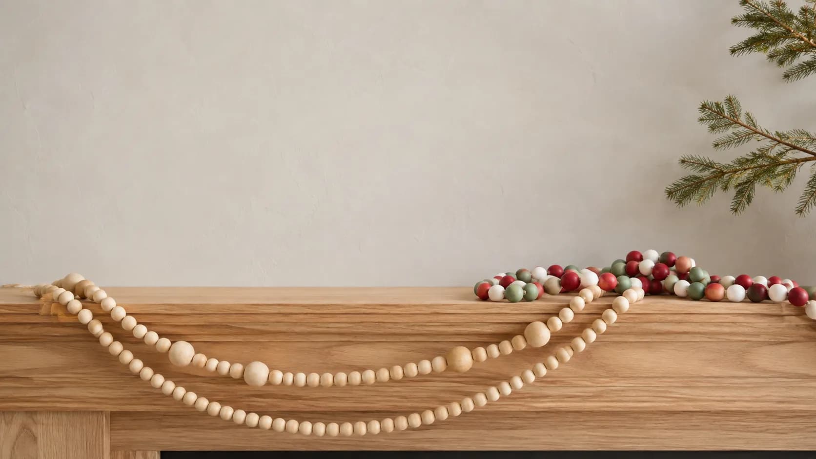 Best Wood Bead Christmas Garland 2026 — Five Unlit Strands and How Much You Need