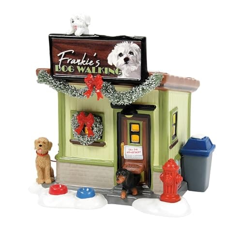 Department 56 Snow Village Frankie's Dog Walking Company