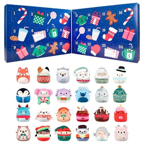Squishmallows Original 24-Day Micromallows Holiday Plush Advent Calendar